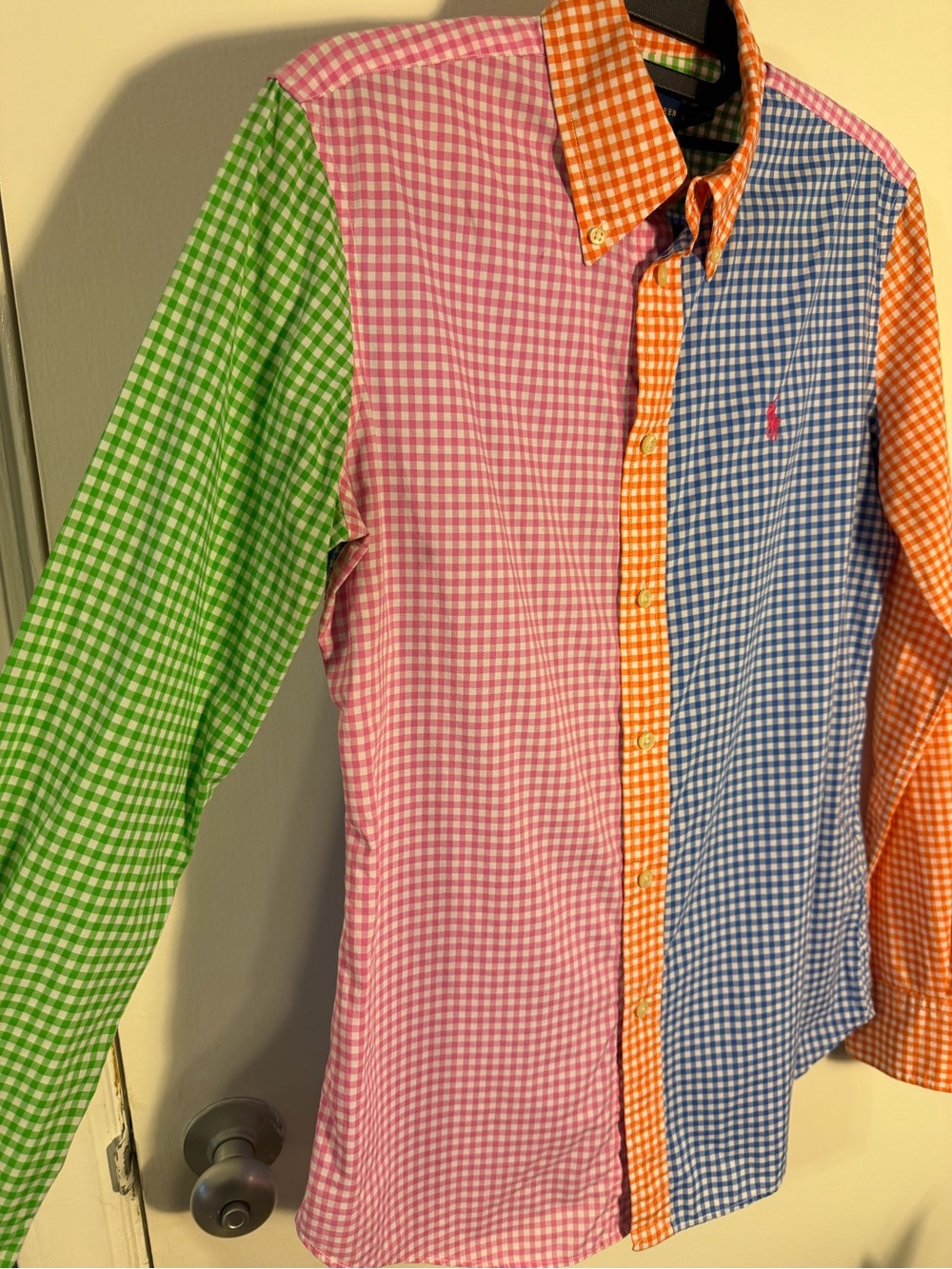 Ralph Lauren Multicolor Gingham Button-Down Shirt Size 4 - Picture 2 of 5